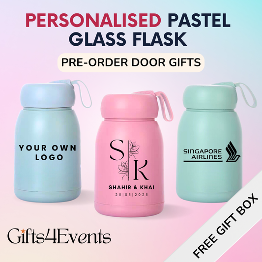 Pastel Glass Flask